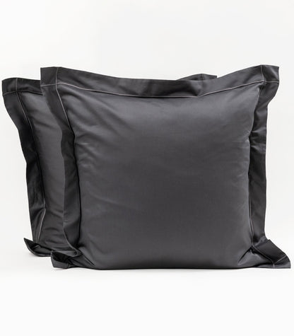 European - Sateen Pillow Cases (Pair) - Luxe - Limited Edition - Graphite
