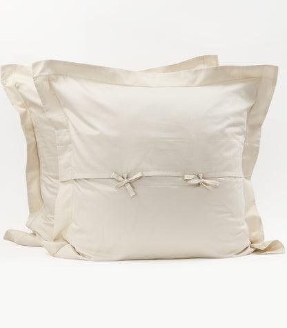 European Sateen Luxe Pillow Cases - Ivory