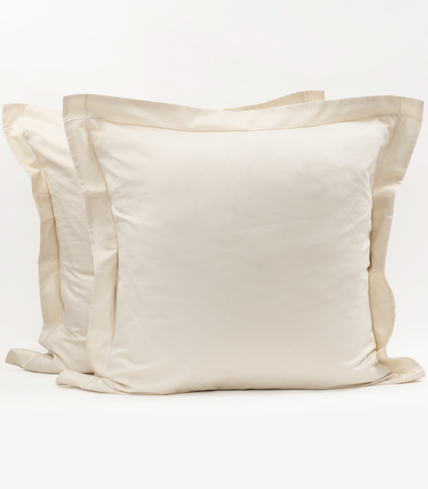 European Sateen Luxe Pillow Cases - Ivory