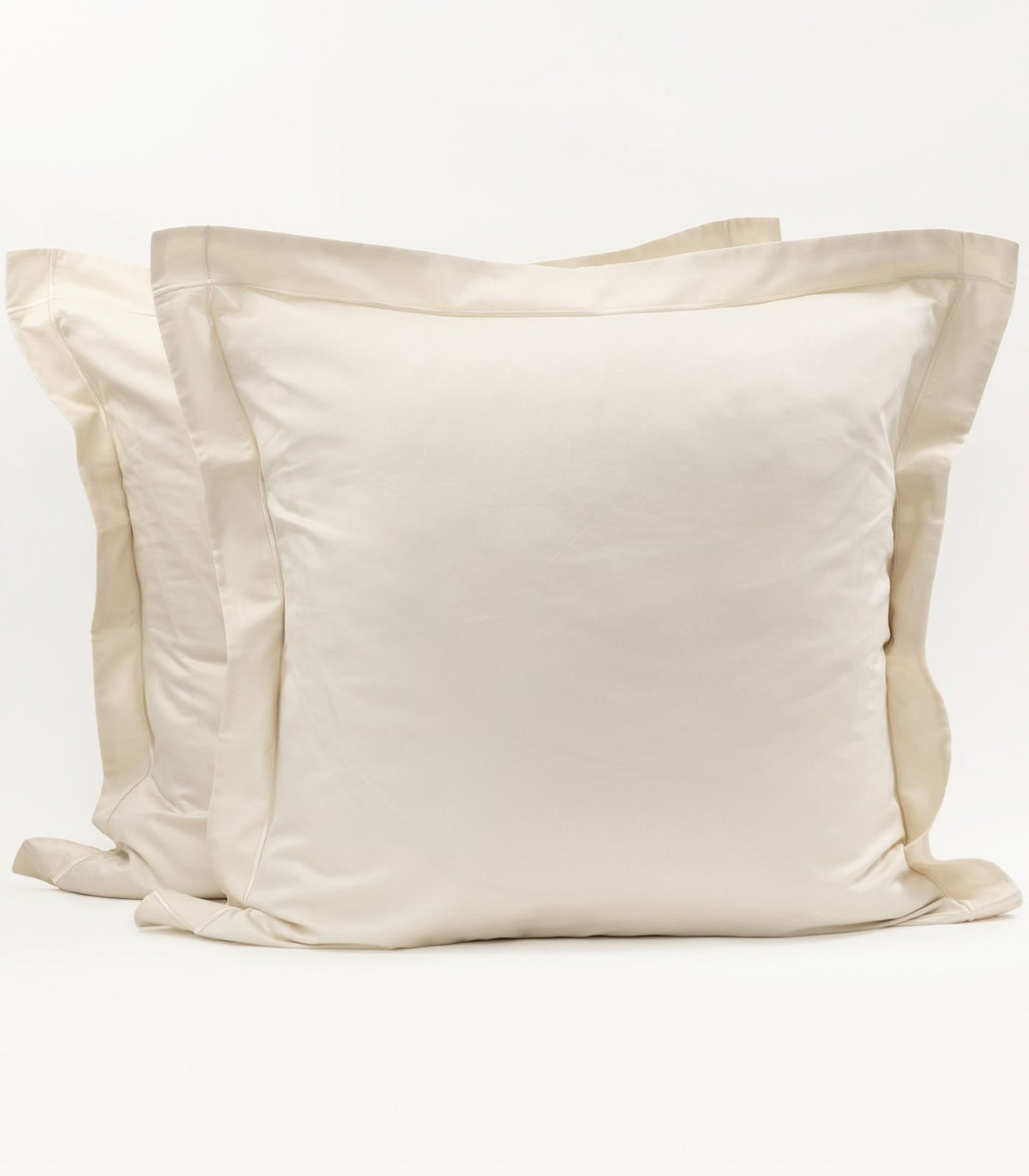 European - Sateen Pillow Cases (Pair) - Luxe - Limited Edition - Ivory