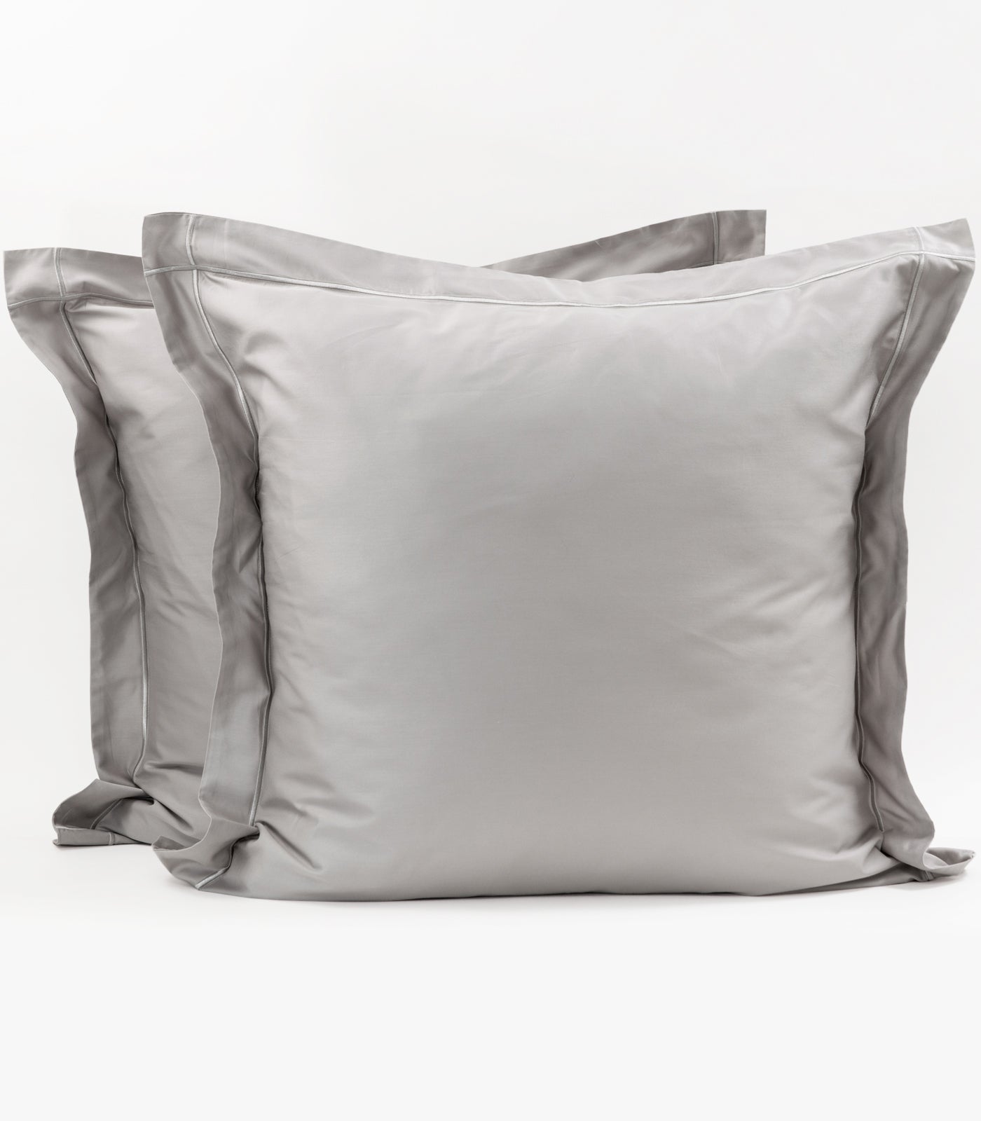 European Sateen Luxe Pillow Cases - Light Grey