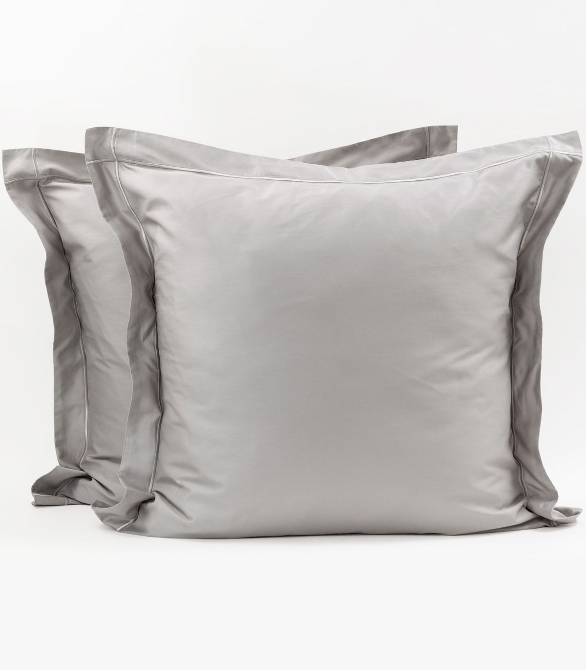 European - Sateen Pillow Cases (Pair) - Luxe - Limited Edition - LightGrey