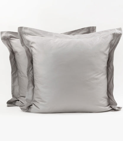 European - Sateen Pillow Cases (Pair) - Luxe - Limited Edition - LightGrey