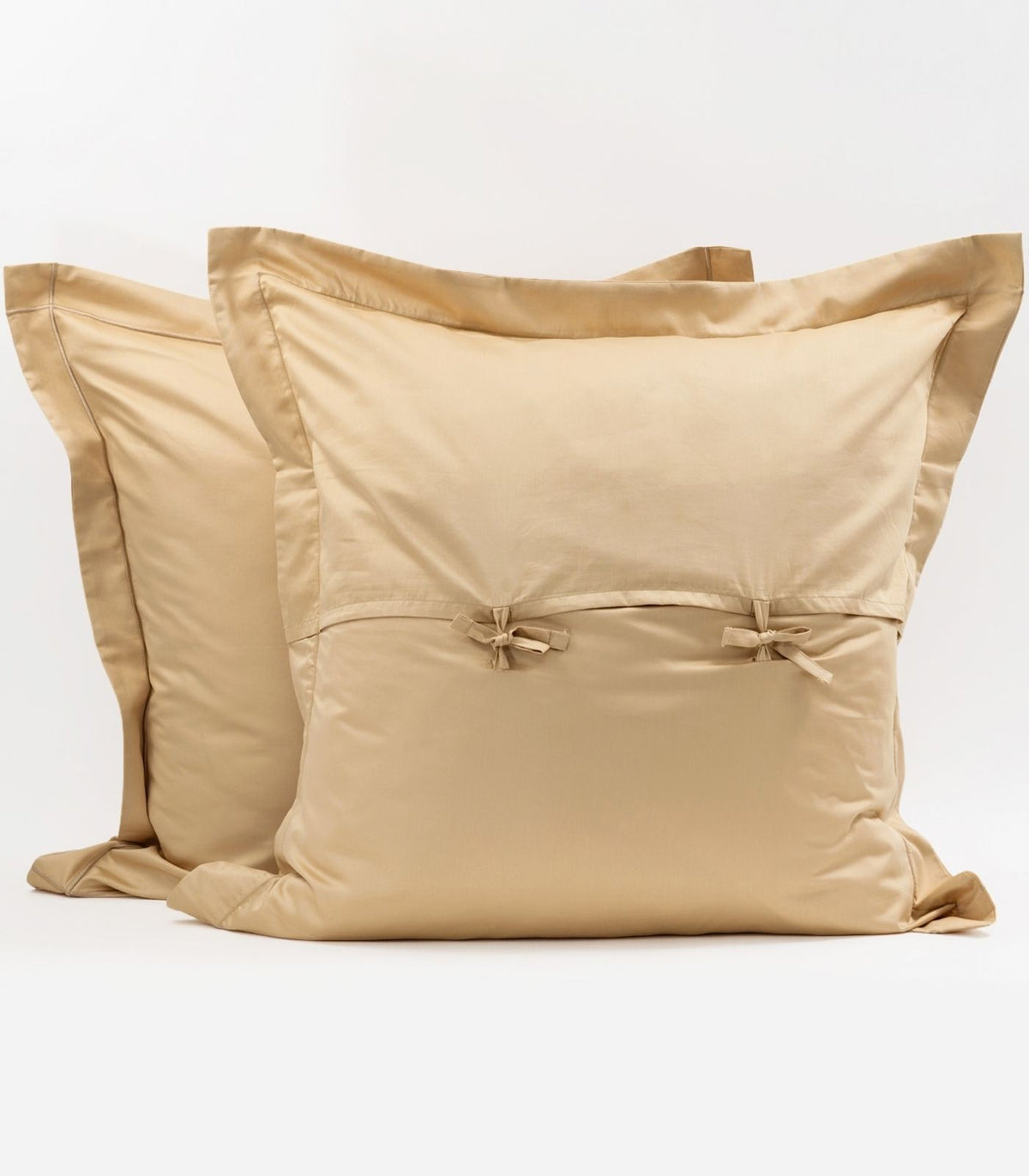 European - Sateen Pillow Cases (Pair) - Luxe - Limited Edition - Macadamia