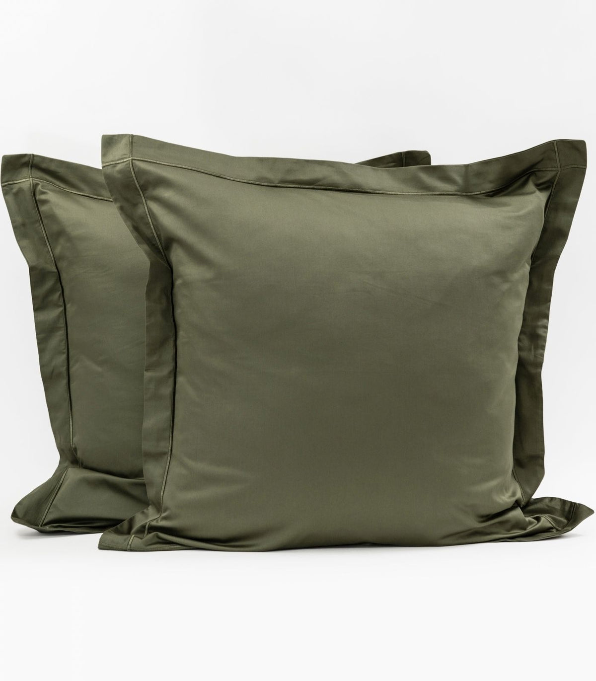 European - Sateen Pillow Cases (Pair) - Luxe - Limited Edition - Moss