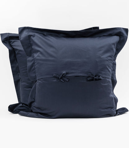 European Sateen Luxe Pillow Cases - Navy