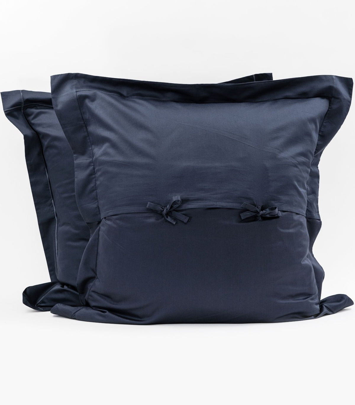 European - Sateen Pillow Cases (Pair) - Luxe - Limited Edition - Navy