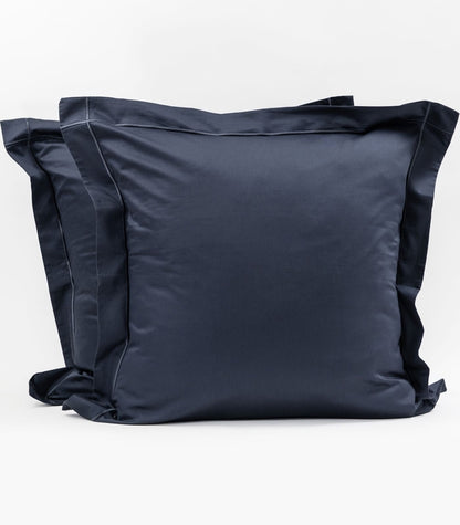 European - Sateen Pillow Cases (Pair) - Luxe - Limited Edition - Navy