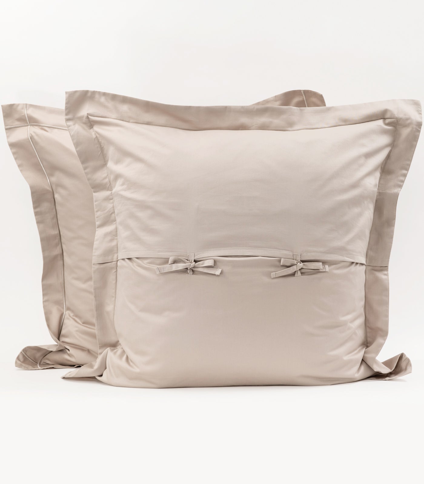 European Sateen Luxe Pillow Cases - Taupe