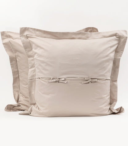 European Sateen Luxe Pillow Cases - Taupe