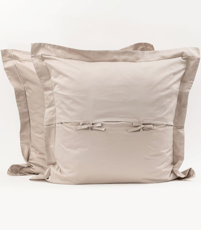 European - Sateen Pillow Cases (Pair) - Luxe - Limited Edition - Taupe