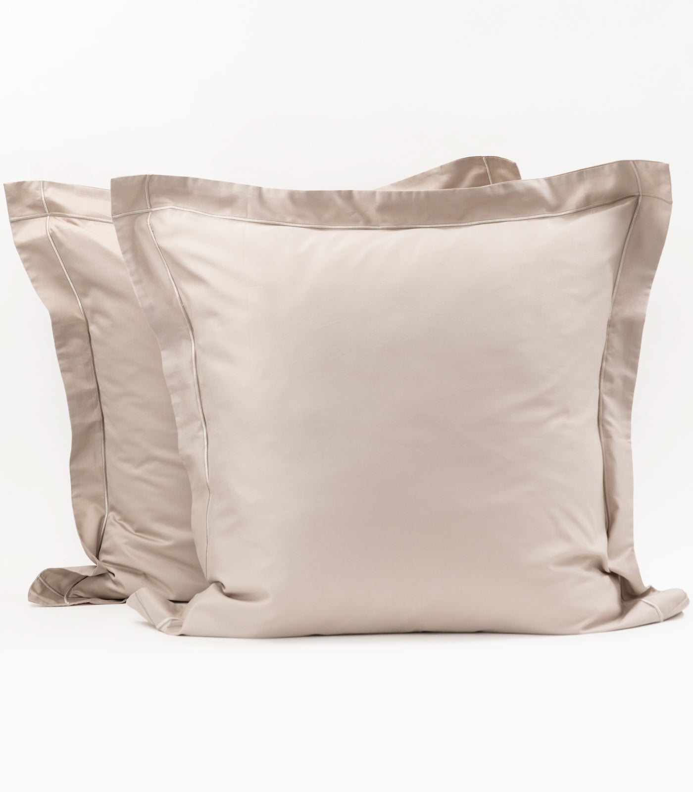 European Sateen Luxe Pillow Cases - Taupe