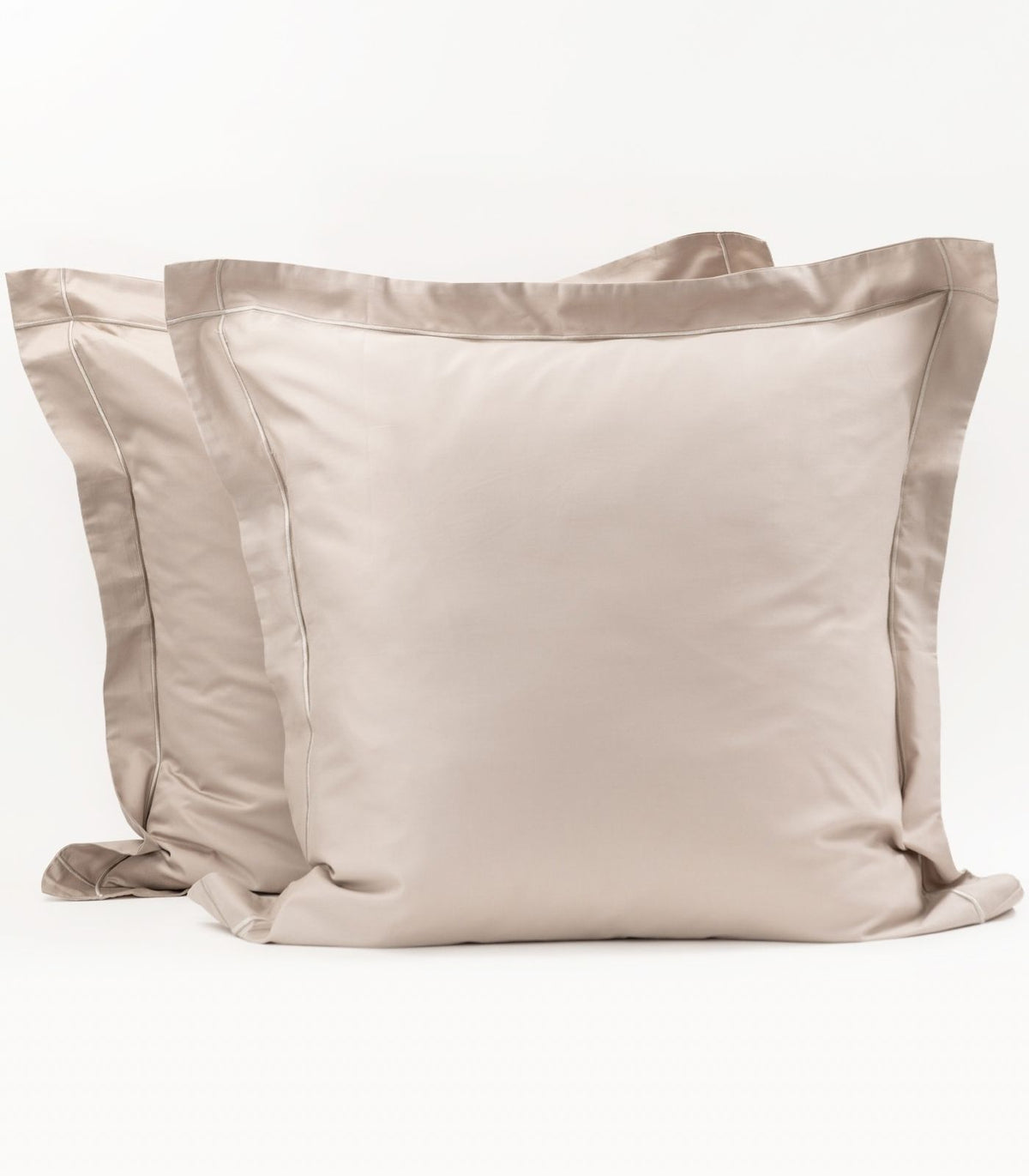 European - Sateen Pillow Cases (Pair) - Luxe - Limited Edition - Taupe