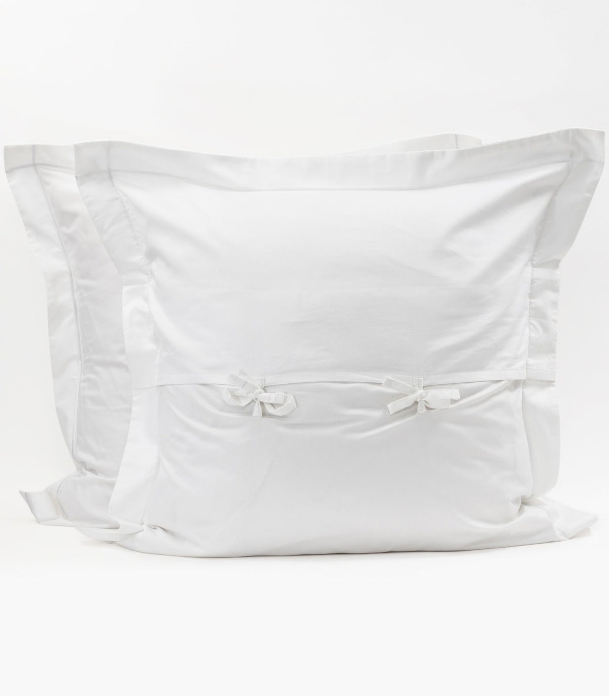 European - Sateen Pillow Cases (Pair) - Luxe - Limited Edition - White
