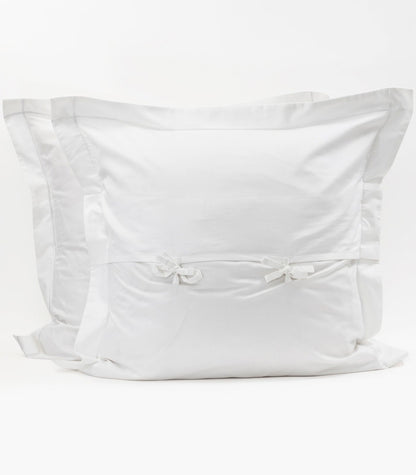 European - Sateen Pillow Cases (Pair) - Luxe - Limited Edition - White