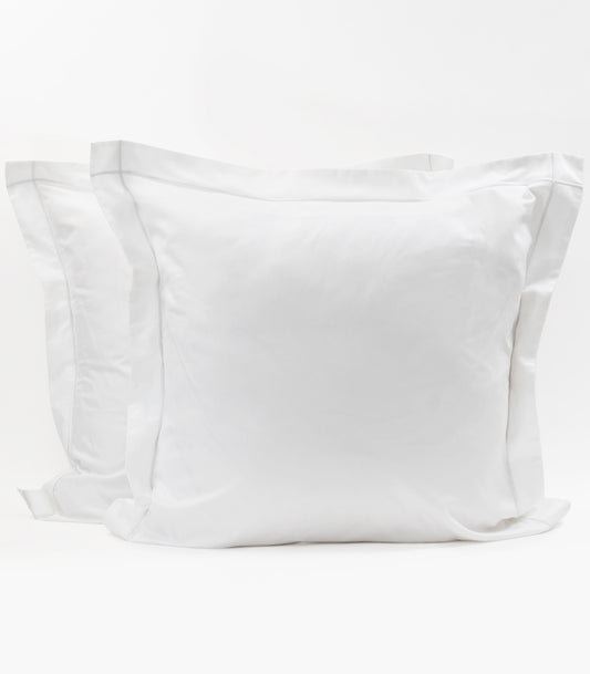 European Sateen Luxe Pillow Cases - White