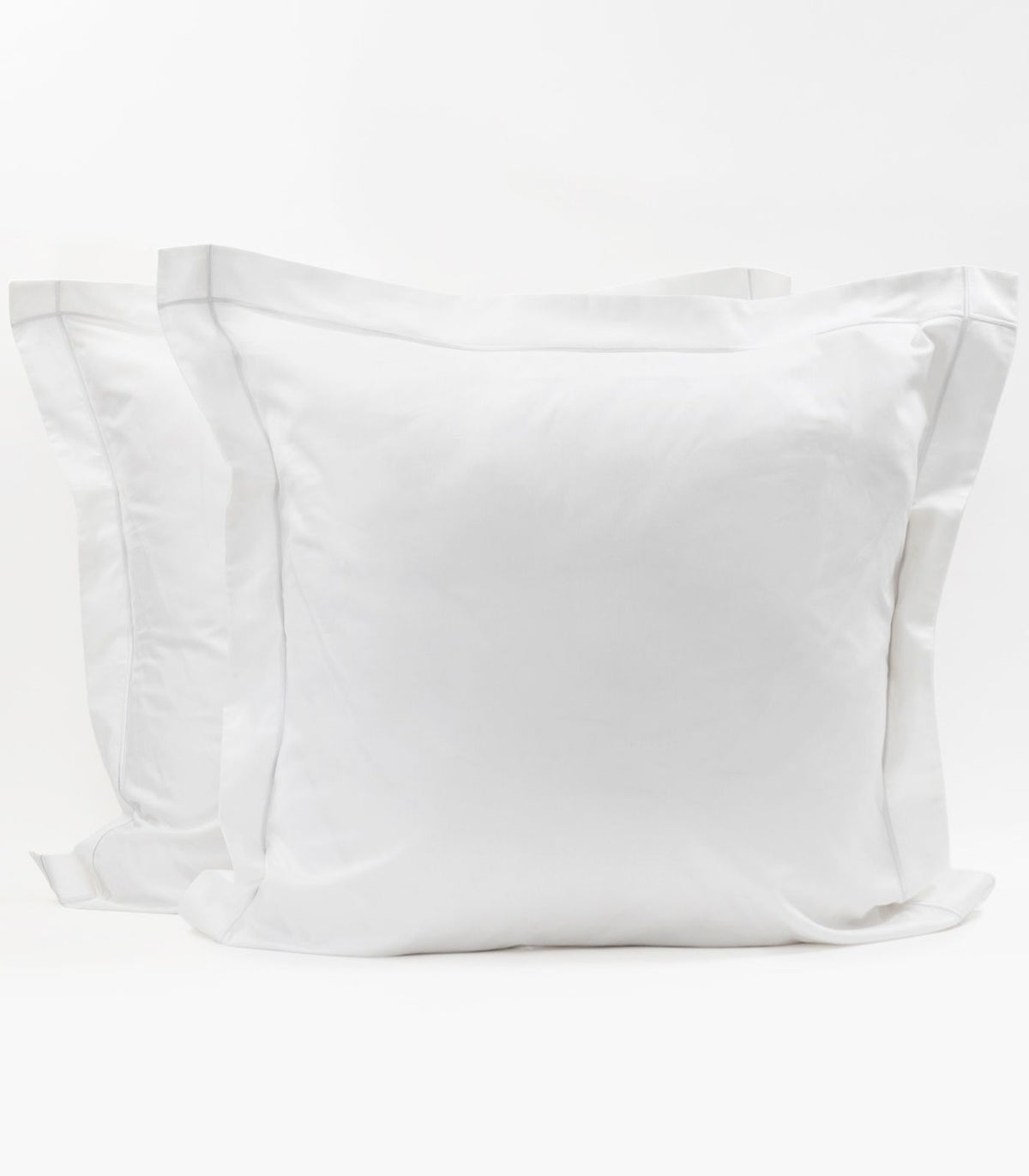 European - Sateen Pillow Cases (Pair) - Luxe - Limited Edition - White