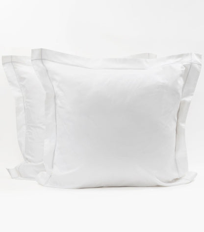 European - Sateen Pillow Cases (Pair) - Luxe - Limited Edition - White