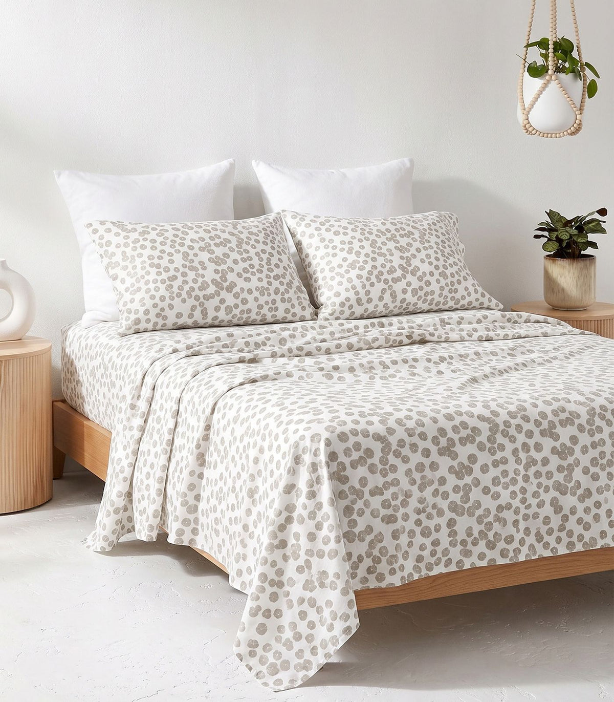Organic Cotton Sateen Sheet Set - Luxe - Limited Edition - Floating Petals Aloe