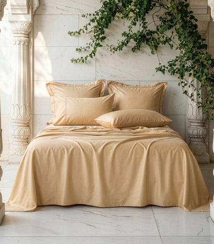 Sateen Luxe Sheet Set - Golden Sand