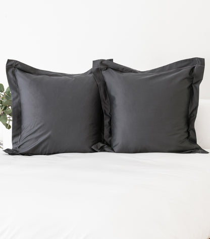 European Sateen Luxe Pillow Cases - Graphite