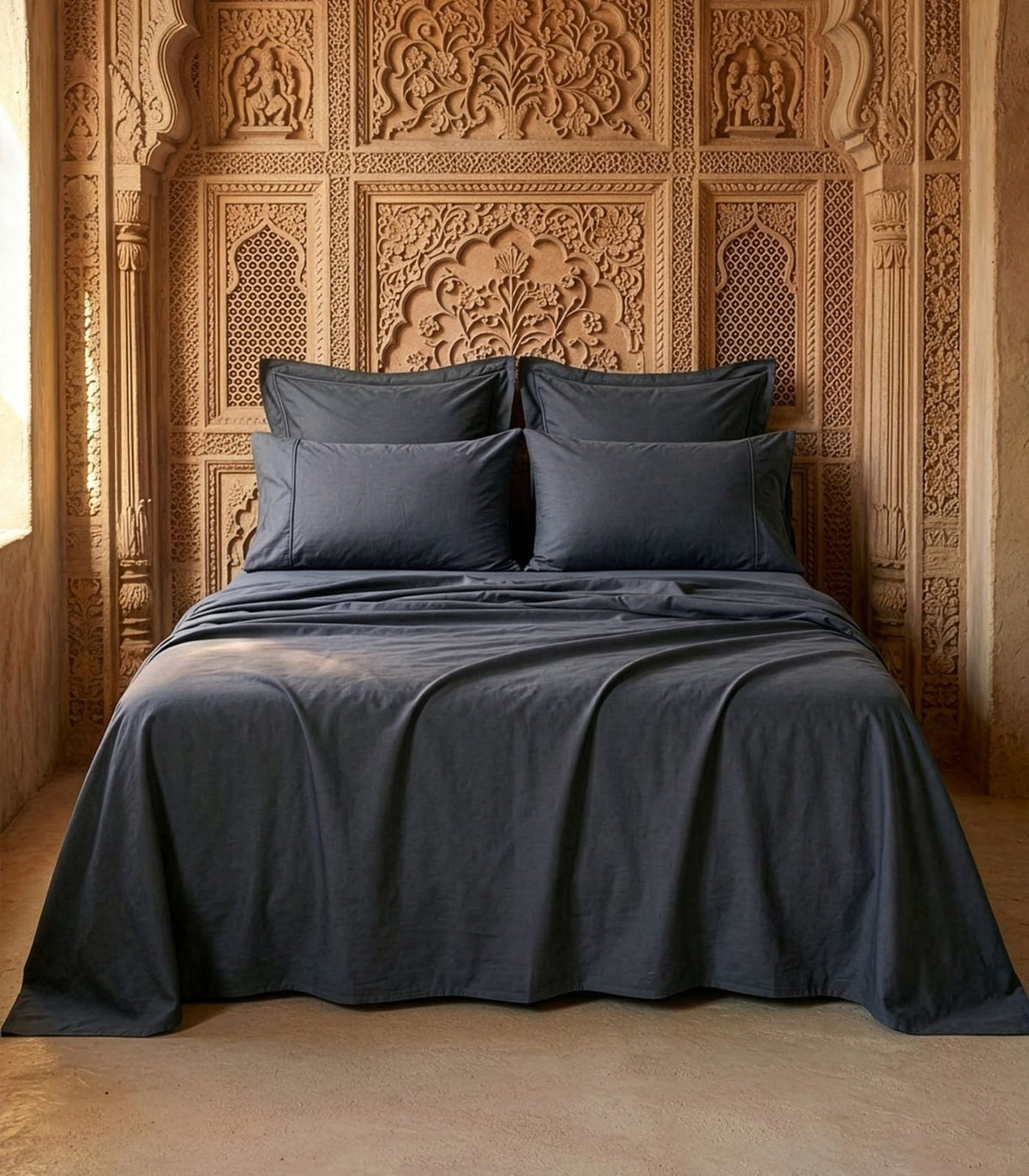 Organic Cotton Sateen Sheet Set - Luxe - Graphite
