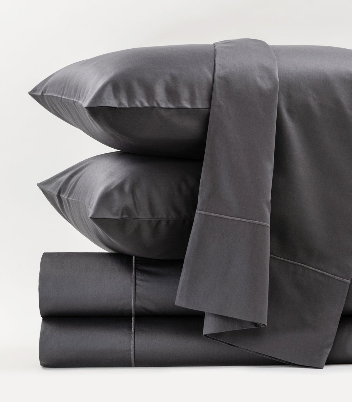 Organic Cotton Sateen Sheet Set - Luxe - Graphite