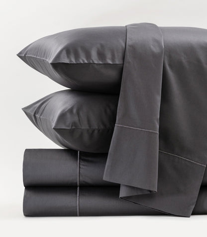 Organic Cotton Sateen Sheet Set - Luxe - Graphite