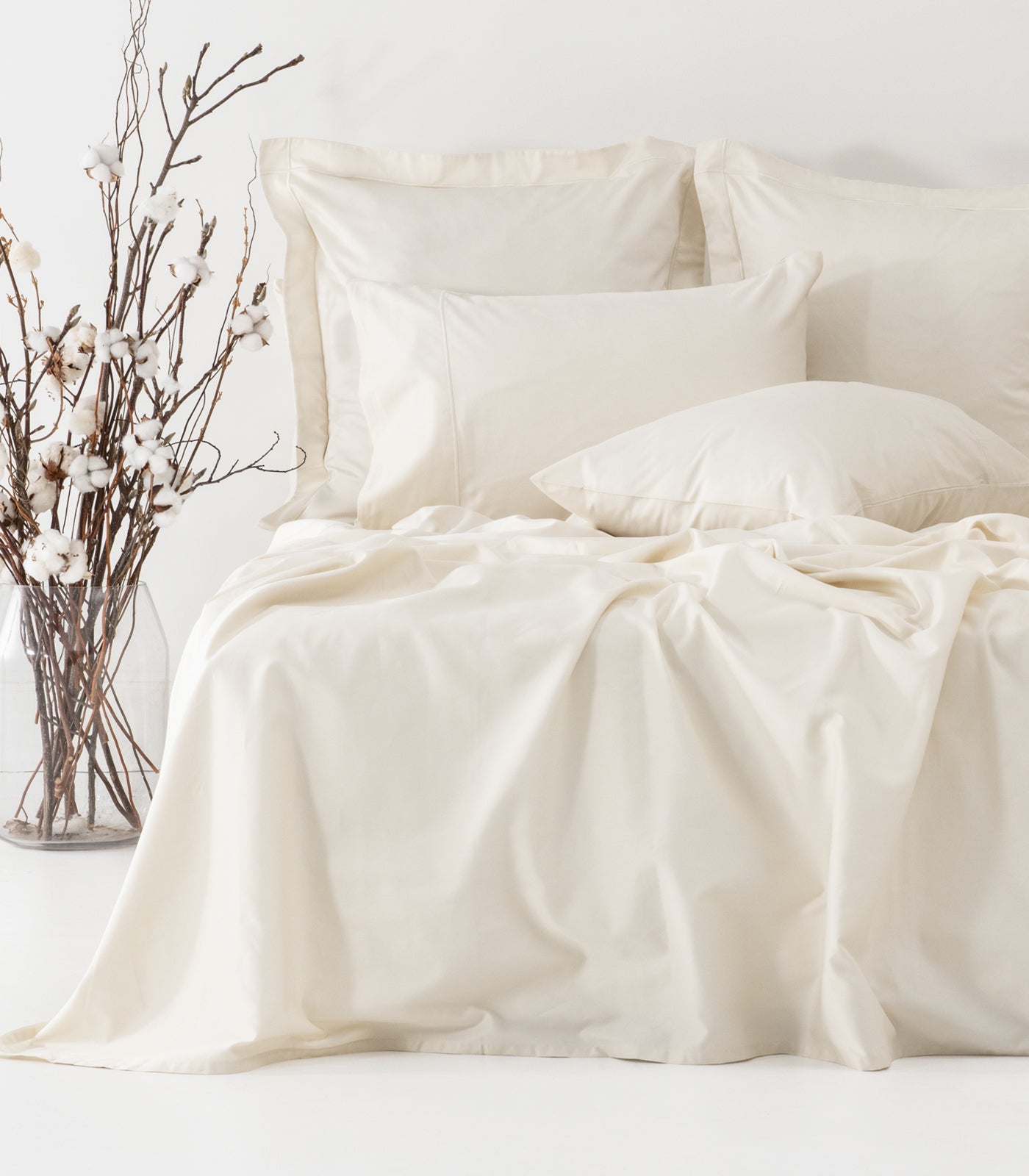 Sateen Luxe Sheet Set - Ivory