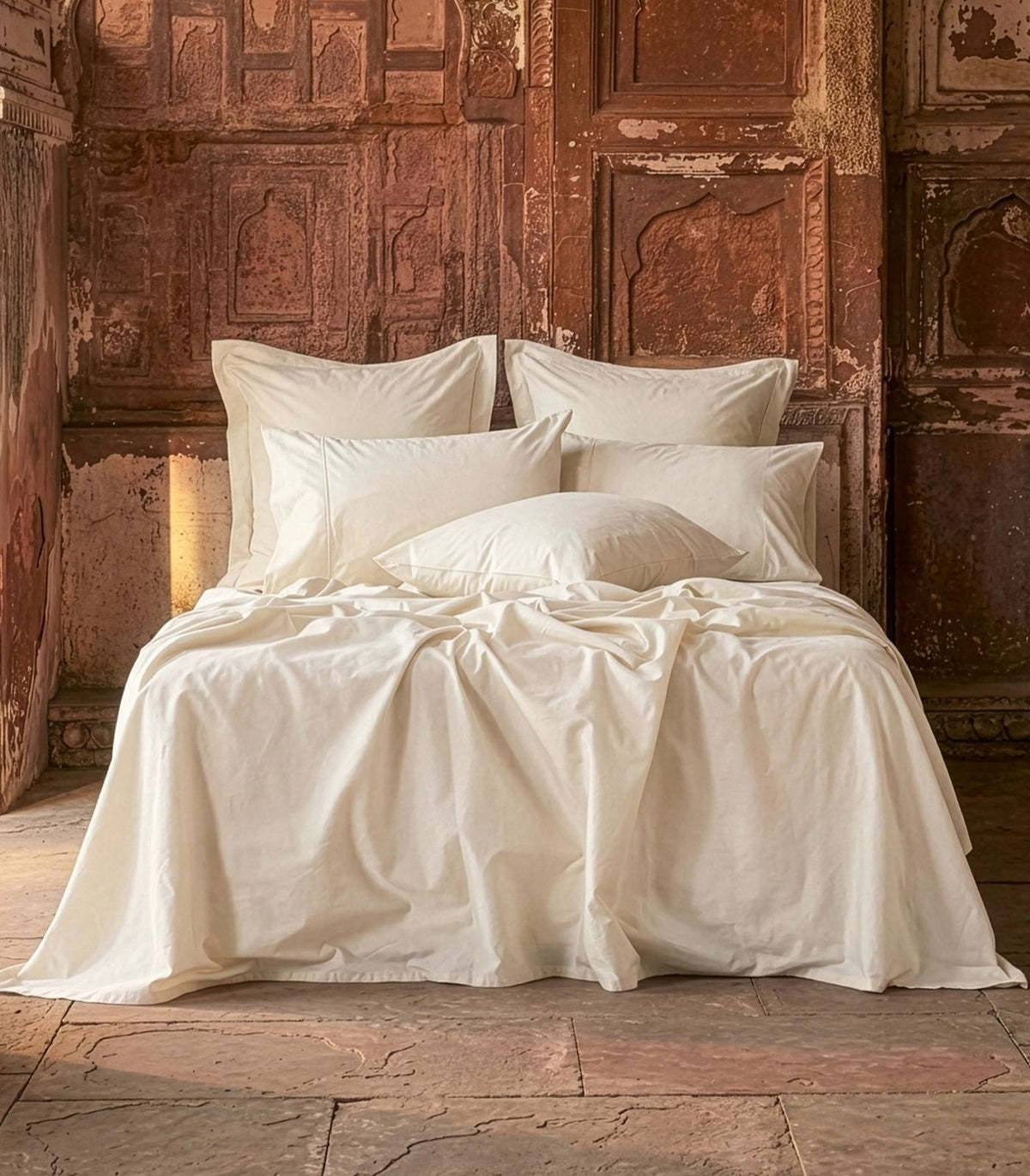 Organic Cotton Sateen Sheet Set - Luxe - Ivory