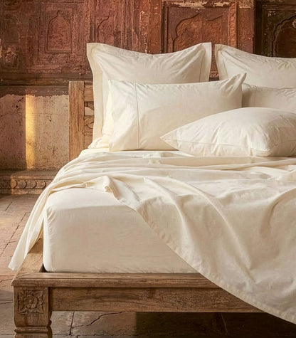 Organic Cotton Sateen Sheet Set - Luxe - Ivory