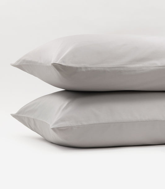 Sateen Luxe Pillow Cases - Light Grey