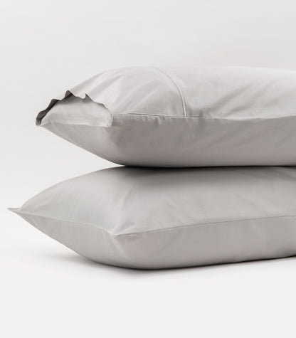 Sateen Luxe Pillow Cases - Light Grey