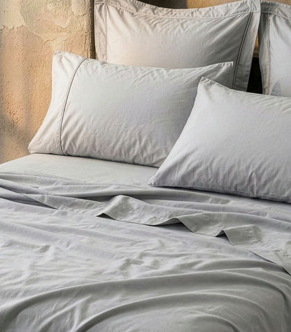 Organic Cotton Sateen Sheet Set - Luxe - LightGrey