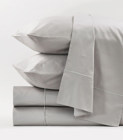 Organic Cotton Sateen Sheet Set - Luxe - LightGrey