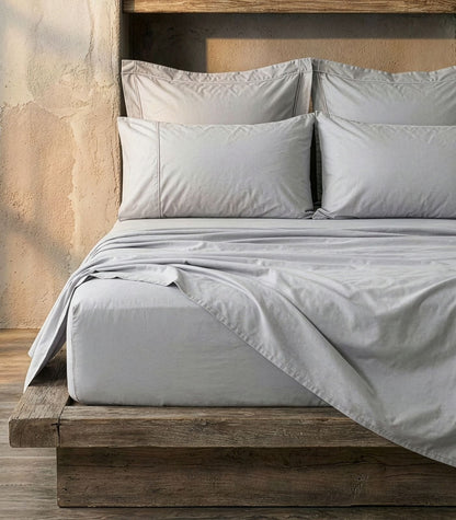 Organic Cotton Sateen Sheet Set - Luxe - LightGrey