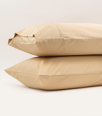 Sateen Luxe Pillow Cases - Golden Sand