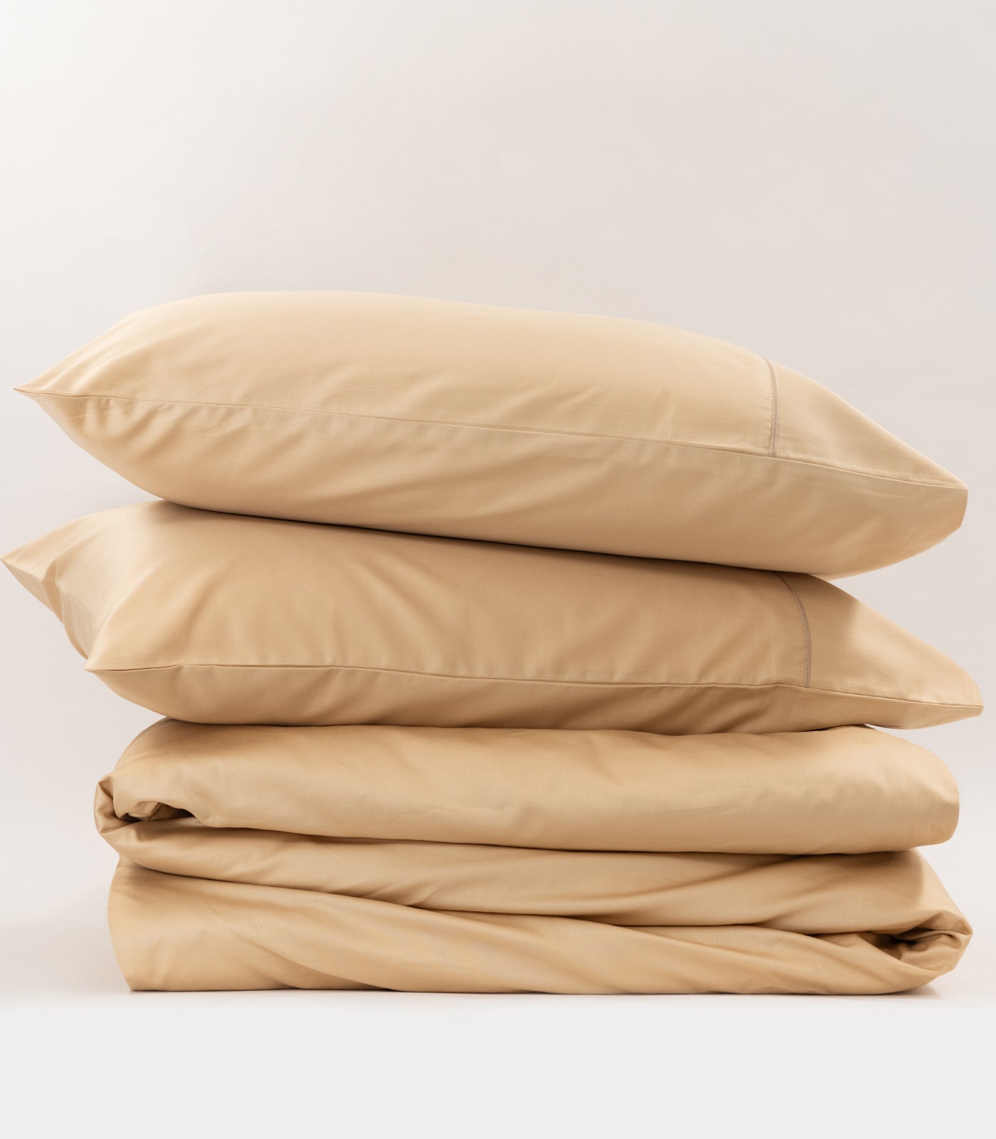 Sateen Luxe Quilt Cover Set - Macadamia