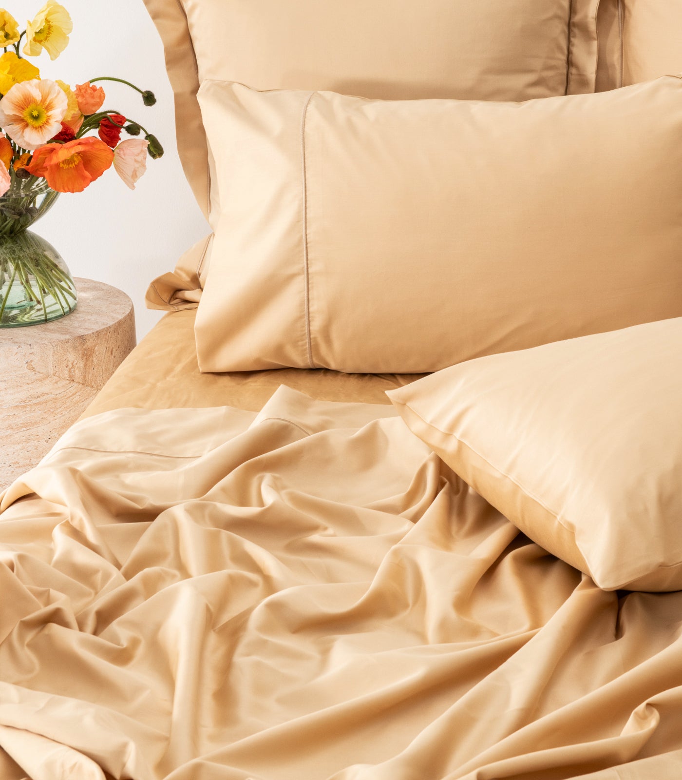 Sateen Luxe Sheet Set - Macadamia
