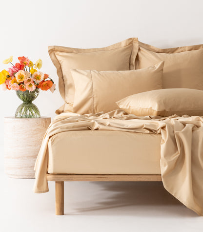 Sateen Luxe Sheet Set - Macadamia