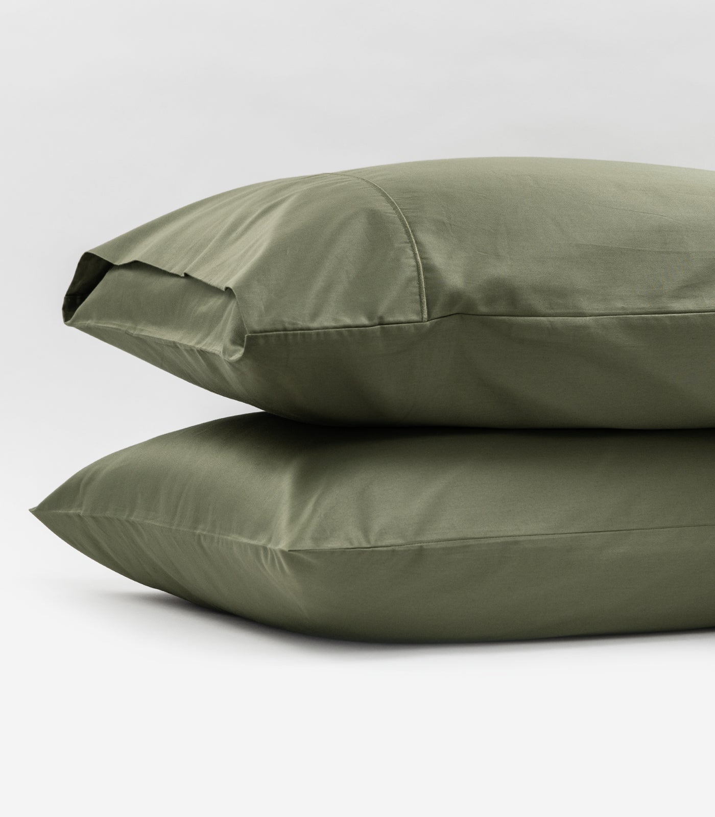 Sateen Luxe Pillow Cases - Moss