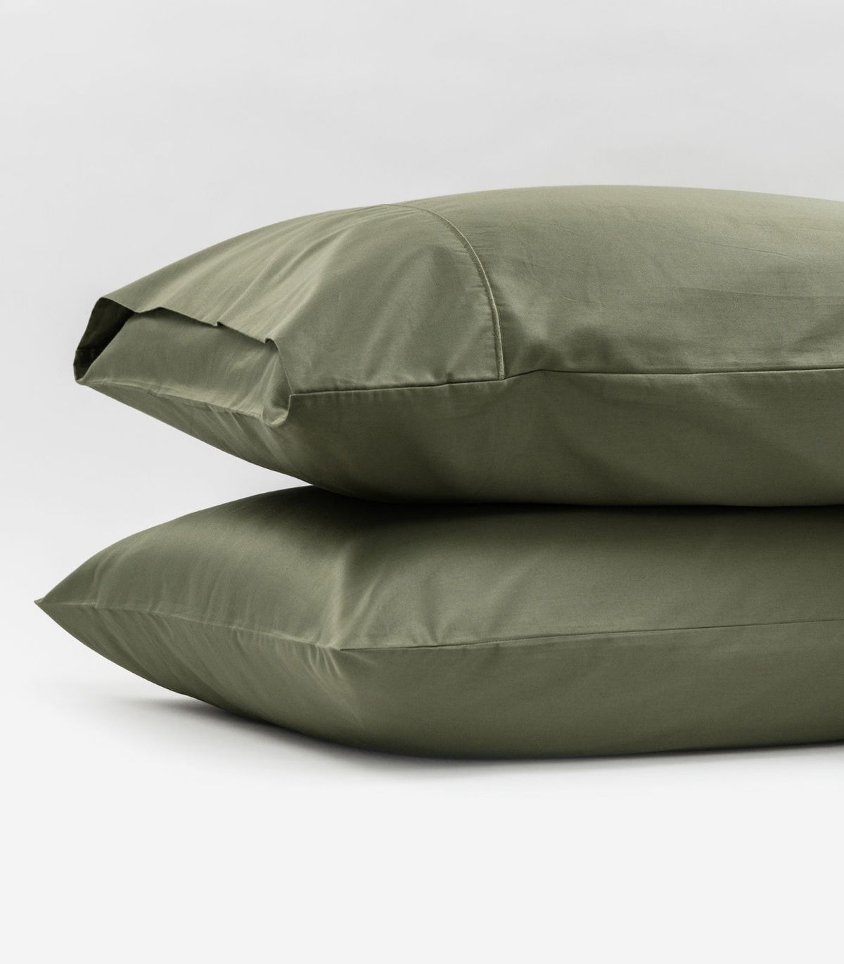 Sateen Luxe Pillow Cases - Moss