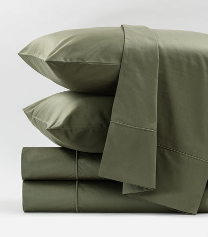 Sateen Luxe Sheet Set - Moss
