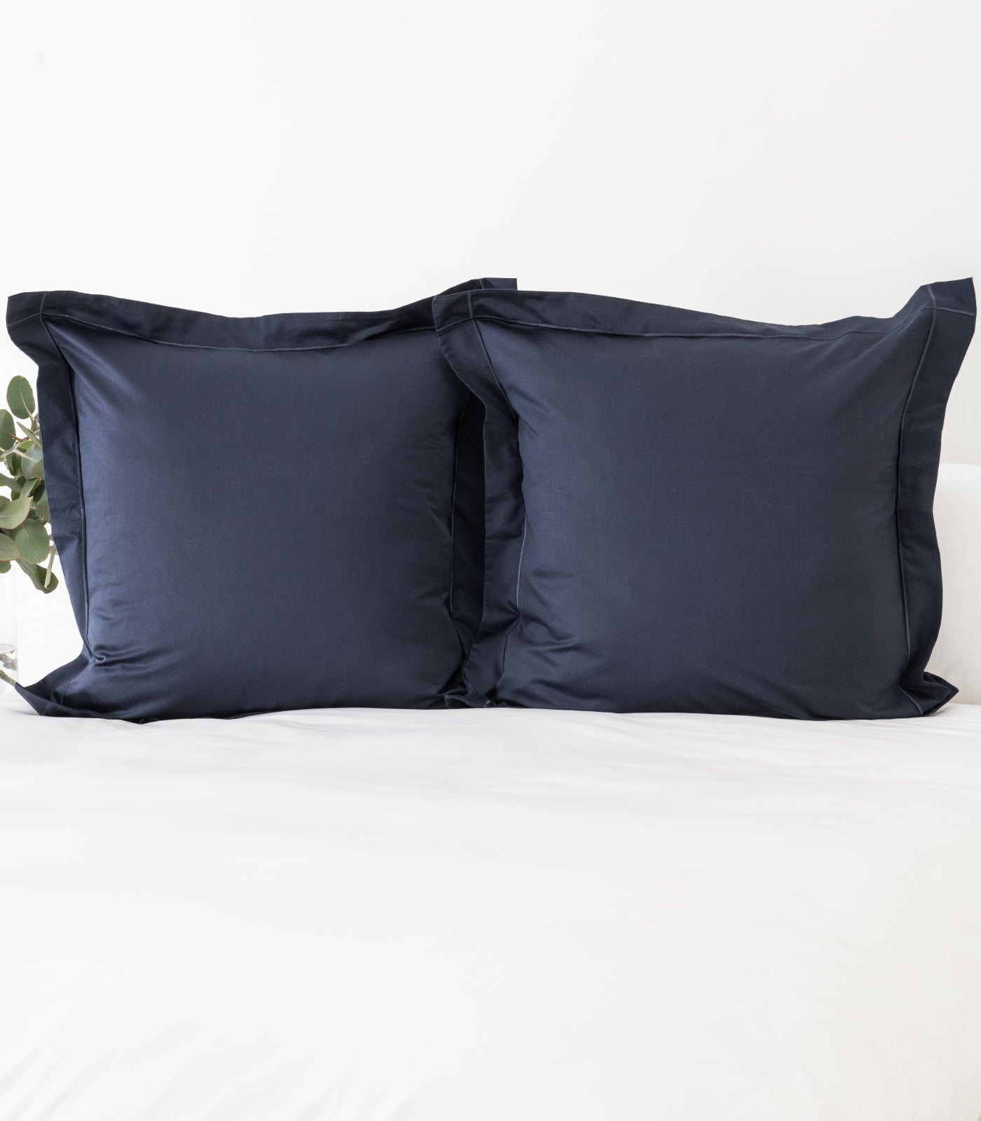 European Sateen Luxe Pillow Cases - Navy