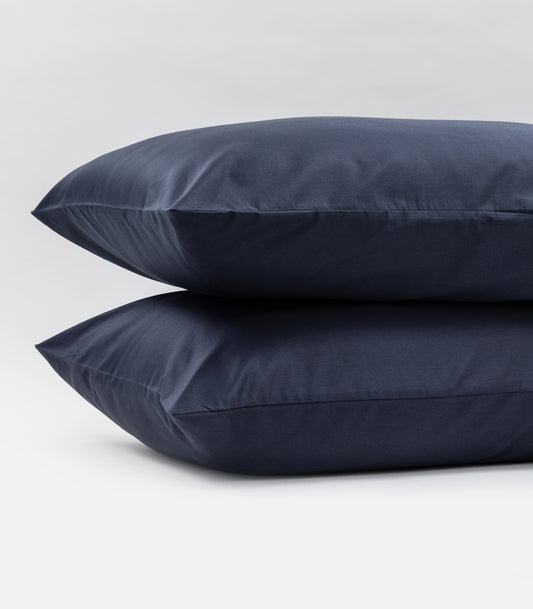 Sateen Luxe Pillow Cases - Navy