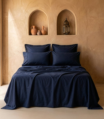 Sateen Luxe Sheet Set - Navy