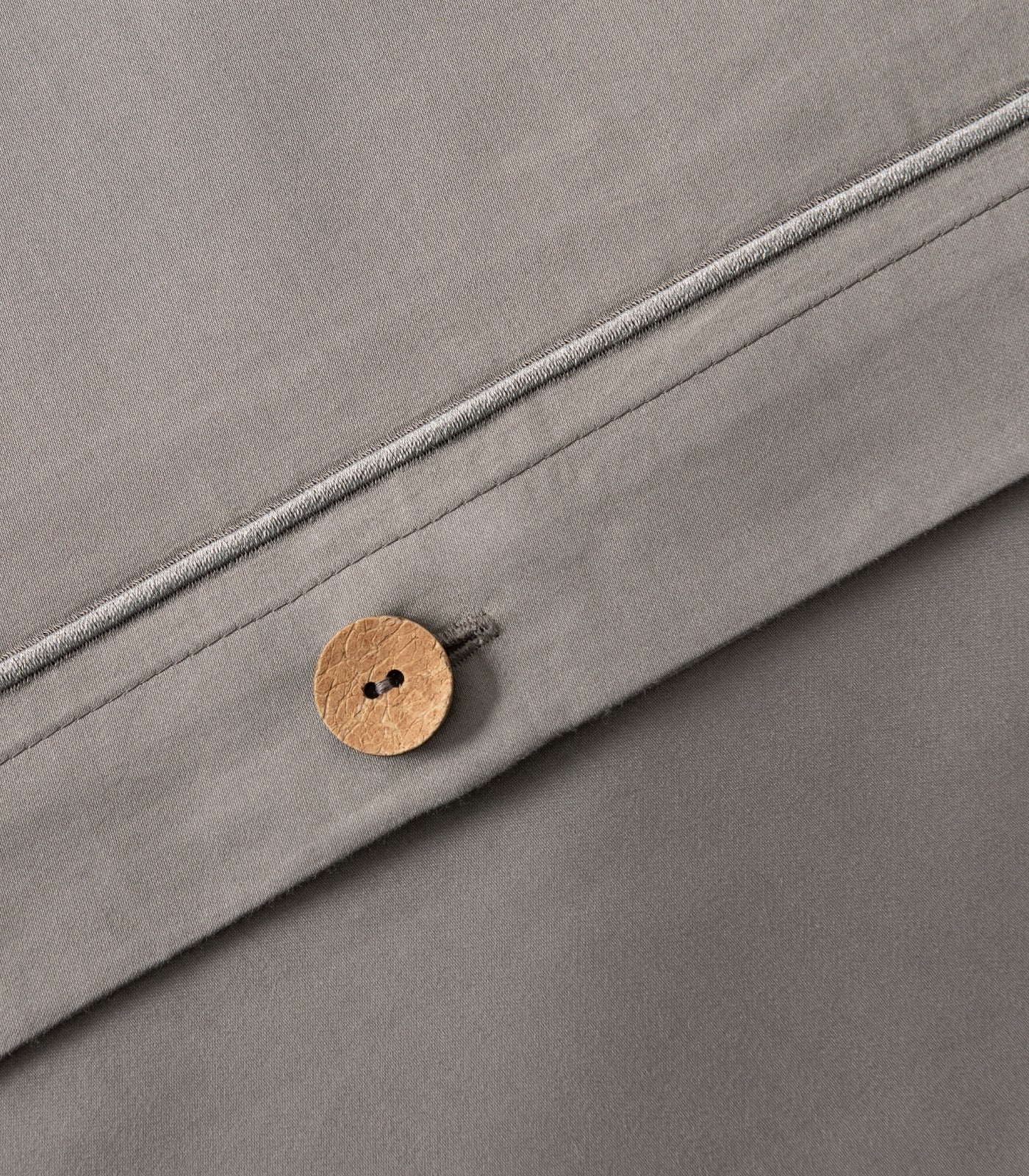 Sateen Luxe Quilt Cover Set - Dark Grey