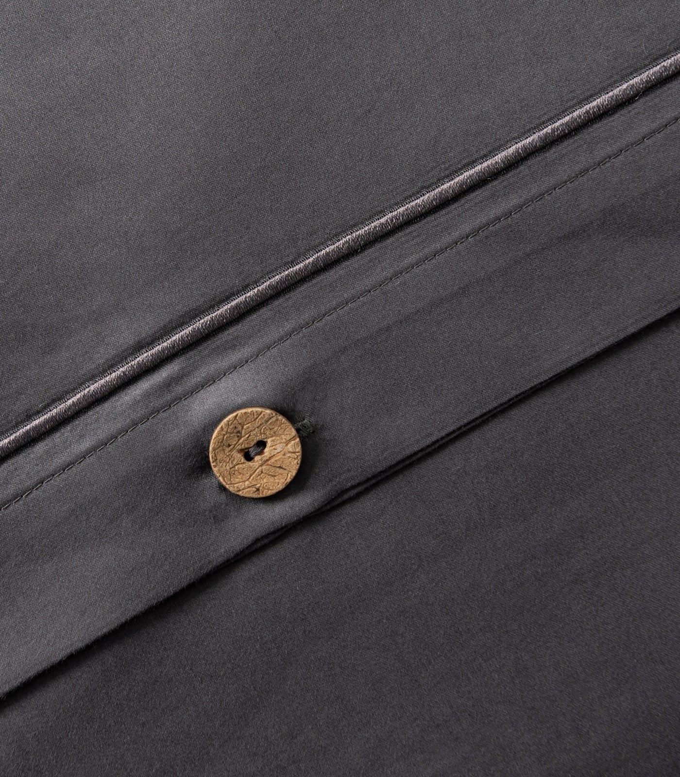 Sateen Luxe Quilt Cover Set - Graphite