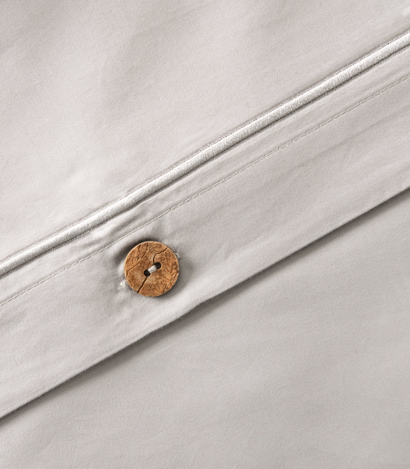 Sateen Luxe Quilt Cover Set - Light Grey