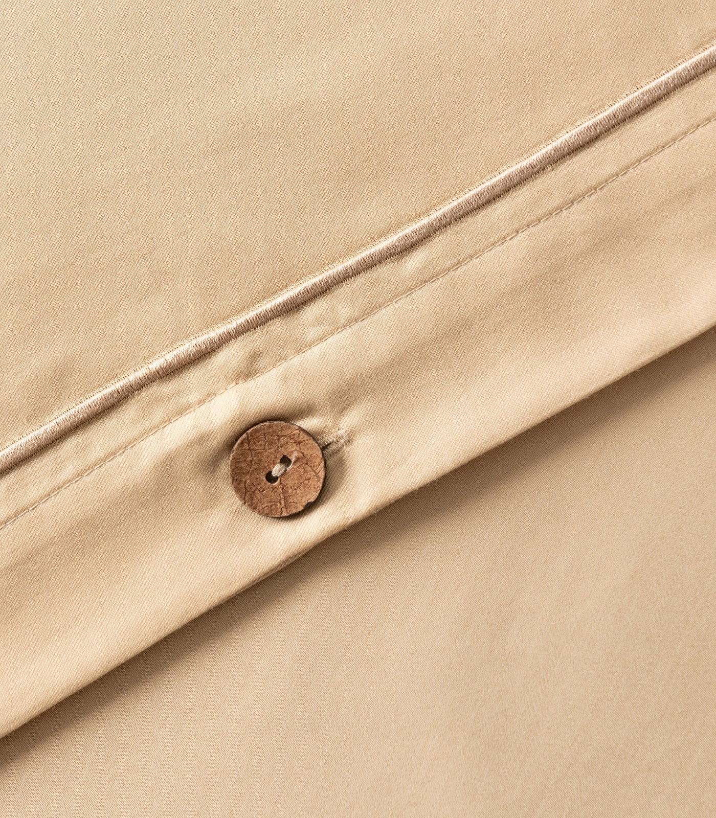 Sateen Luxe Quilt Cover Set - Macadamia